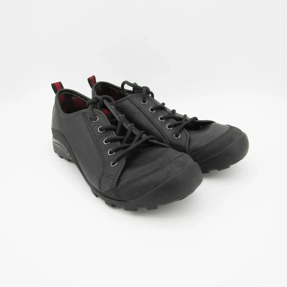 Tommy Hilfiger Leather Oxford Shoes Mens 9M Black Lace Up Casual - Picture 3 of 10